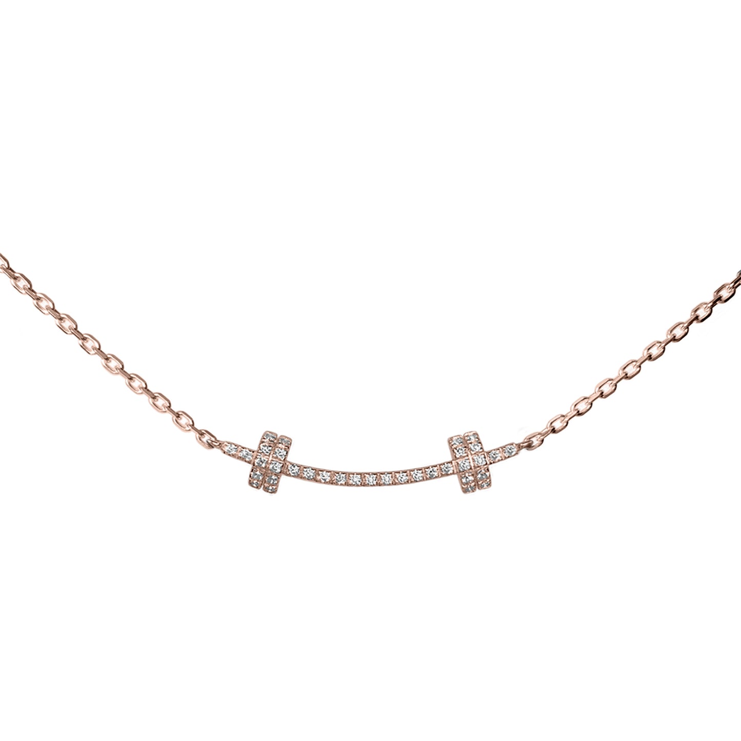 Barbell Smile - Covered in Moissanite