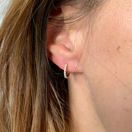 Dainty Diamond Huggies (0.08ct TDW)