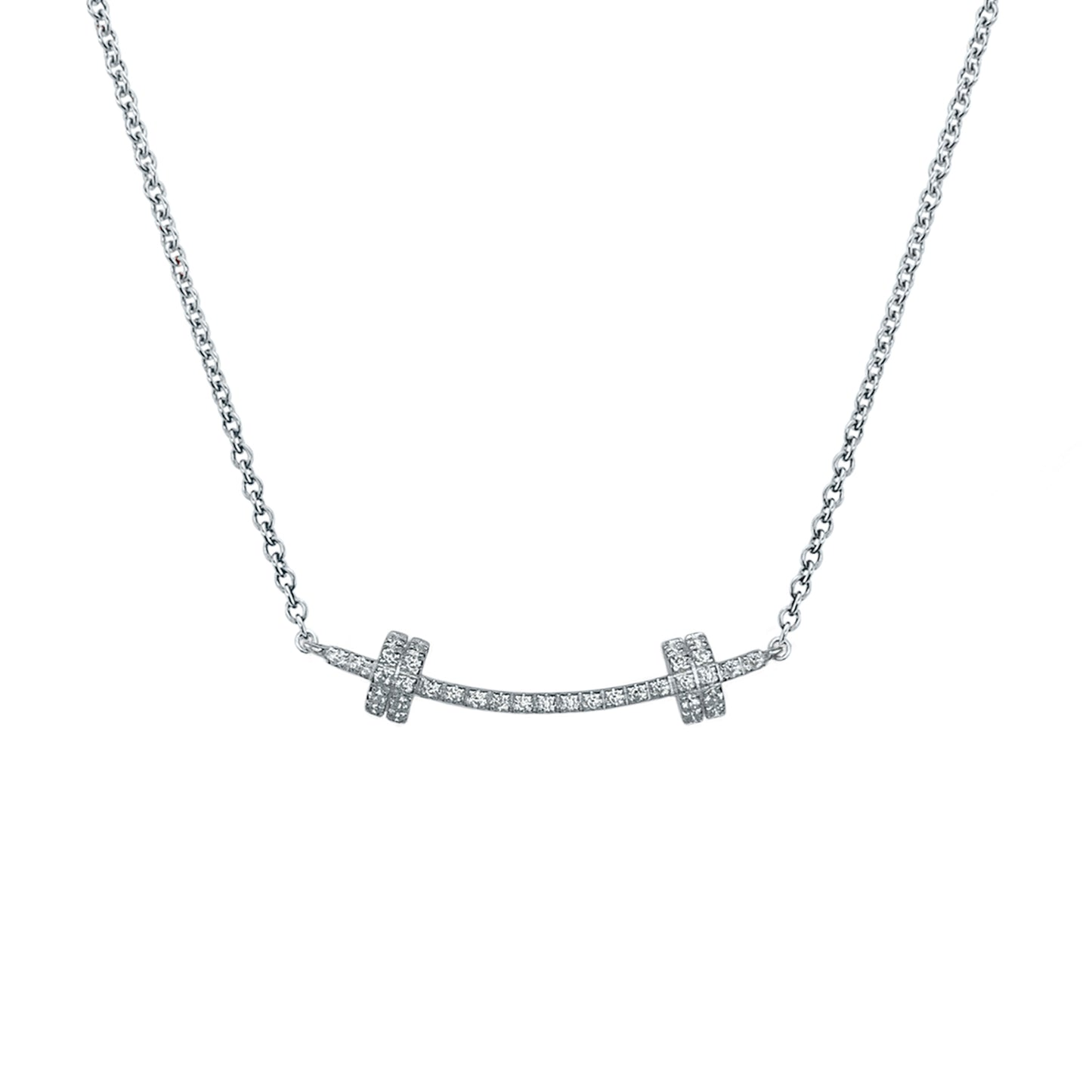 Barbell Smile - Covered in Moissanite