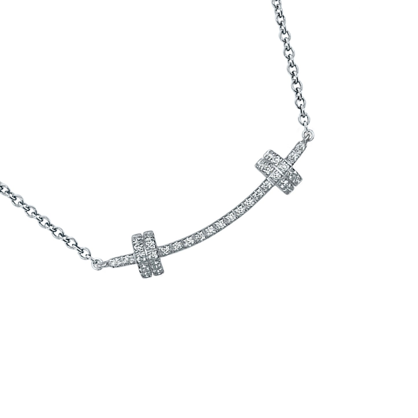 Barbell Smile - Covered in Moissanite