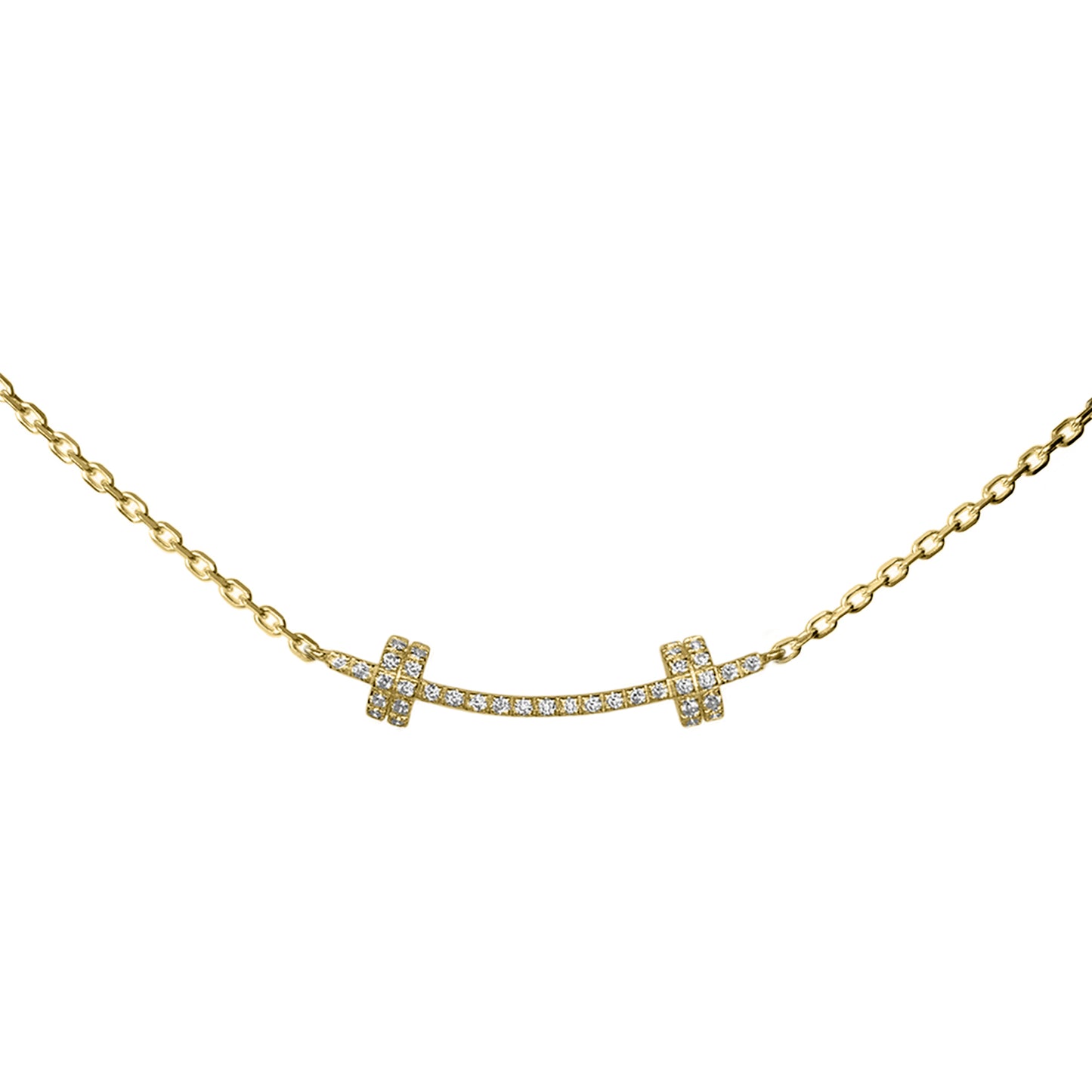 Barbell Smile - Covered in Moissanite