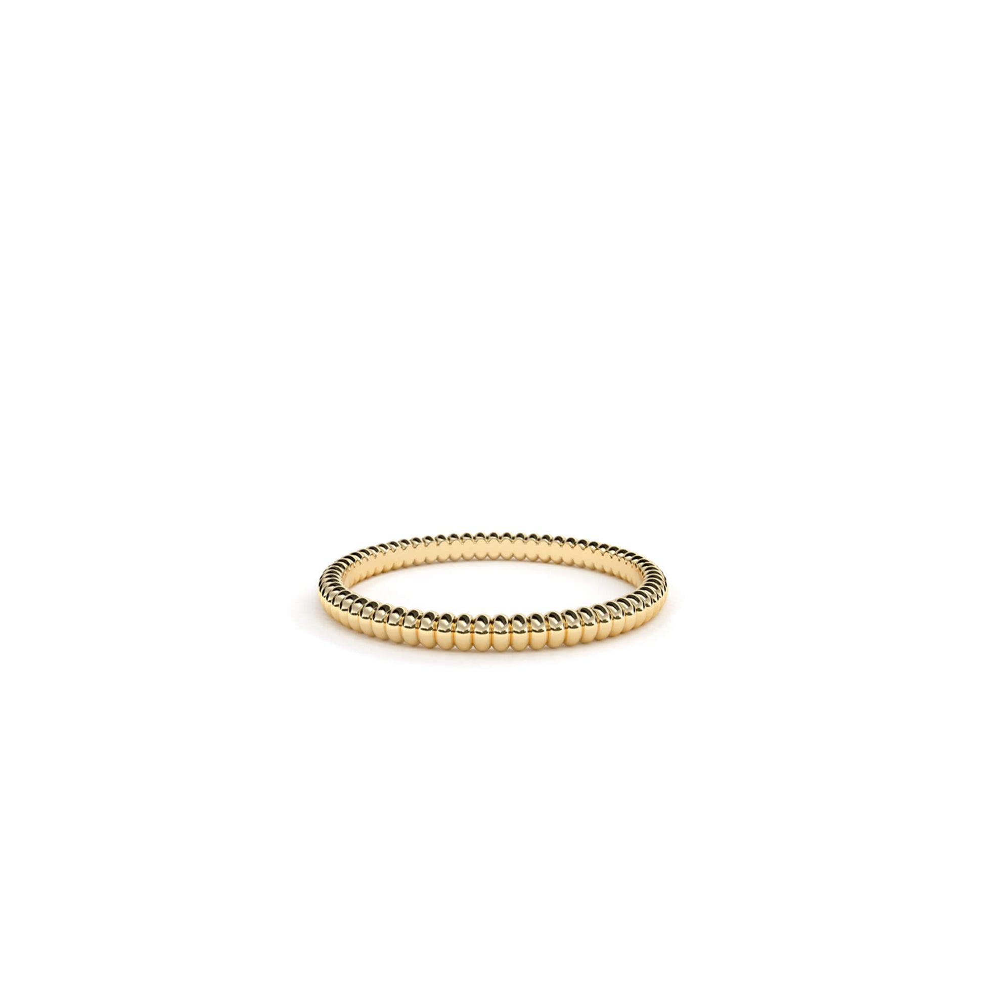 9k yellow gold stack ring 