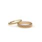 The Dotted line ring stack 9k Yellow gold and rose gold