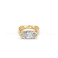 East-west marquise diamond statement ring with bold finger coverage n yellow gold 