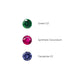 Gemstone options for pave heart pendant 