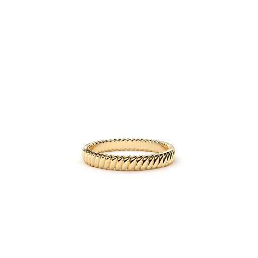 3mm Lean On Me ring in 9k yellow gold