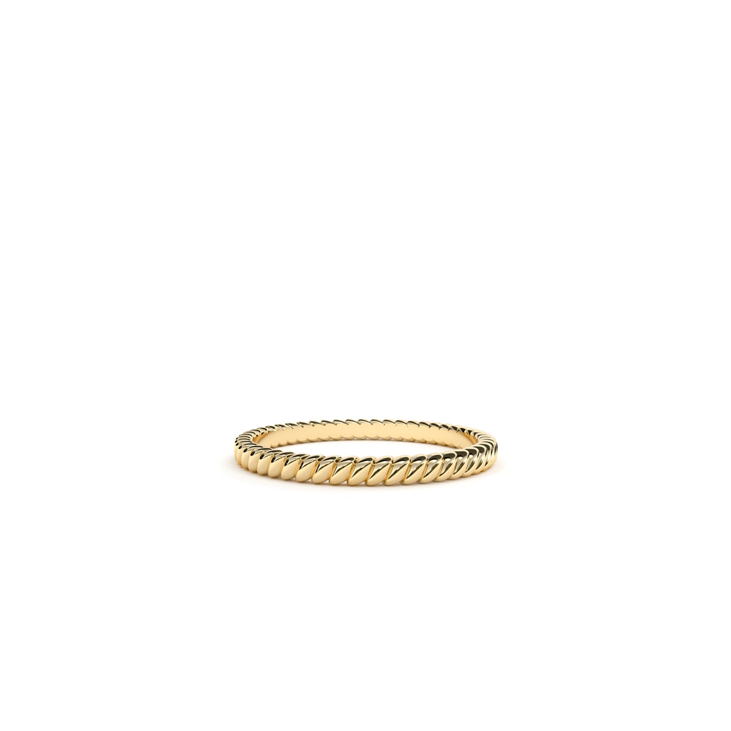 2mm Lean On Me ring in 9k yellow gold